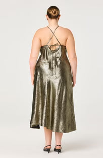 CURVE Gaia Bronze Midi Dress