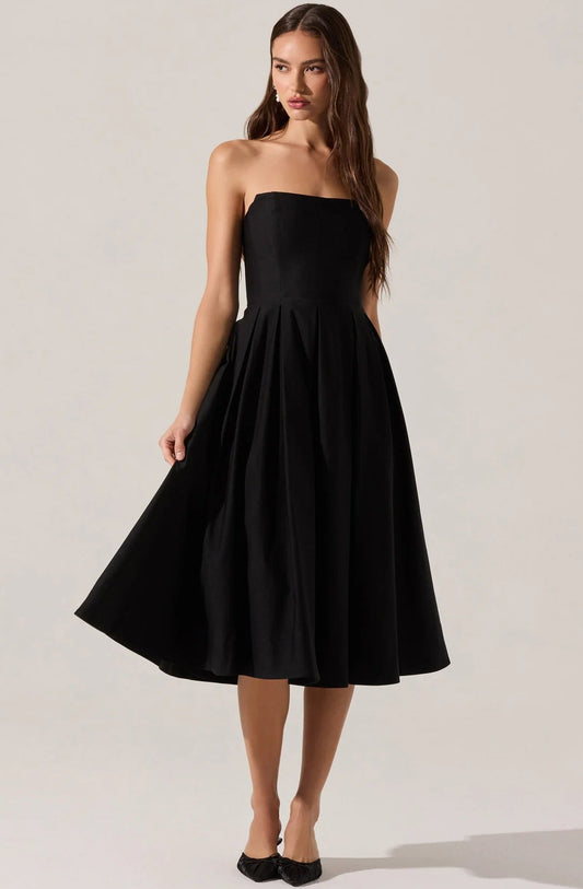 Reoina Strapless Midi Dress