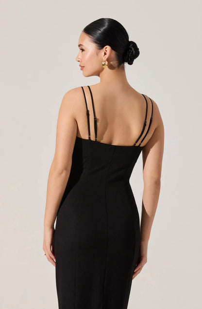 Allura Lace Bodice Midi Dress (XS-3X)