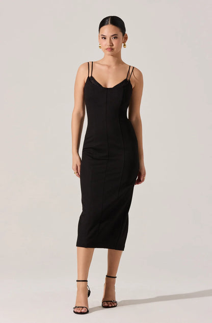 Allura Lace Bodice Midi Dress (XS-3X)