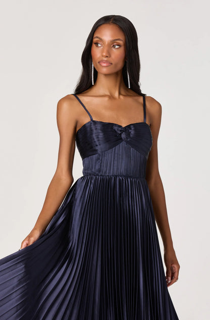 Ascella Pleated Midi Dress