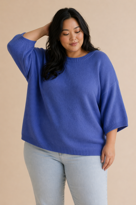 CURVE Short Sleeve Sweater