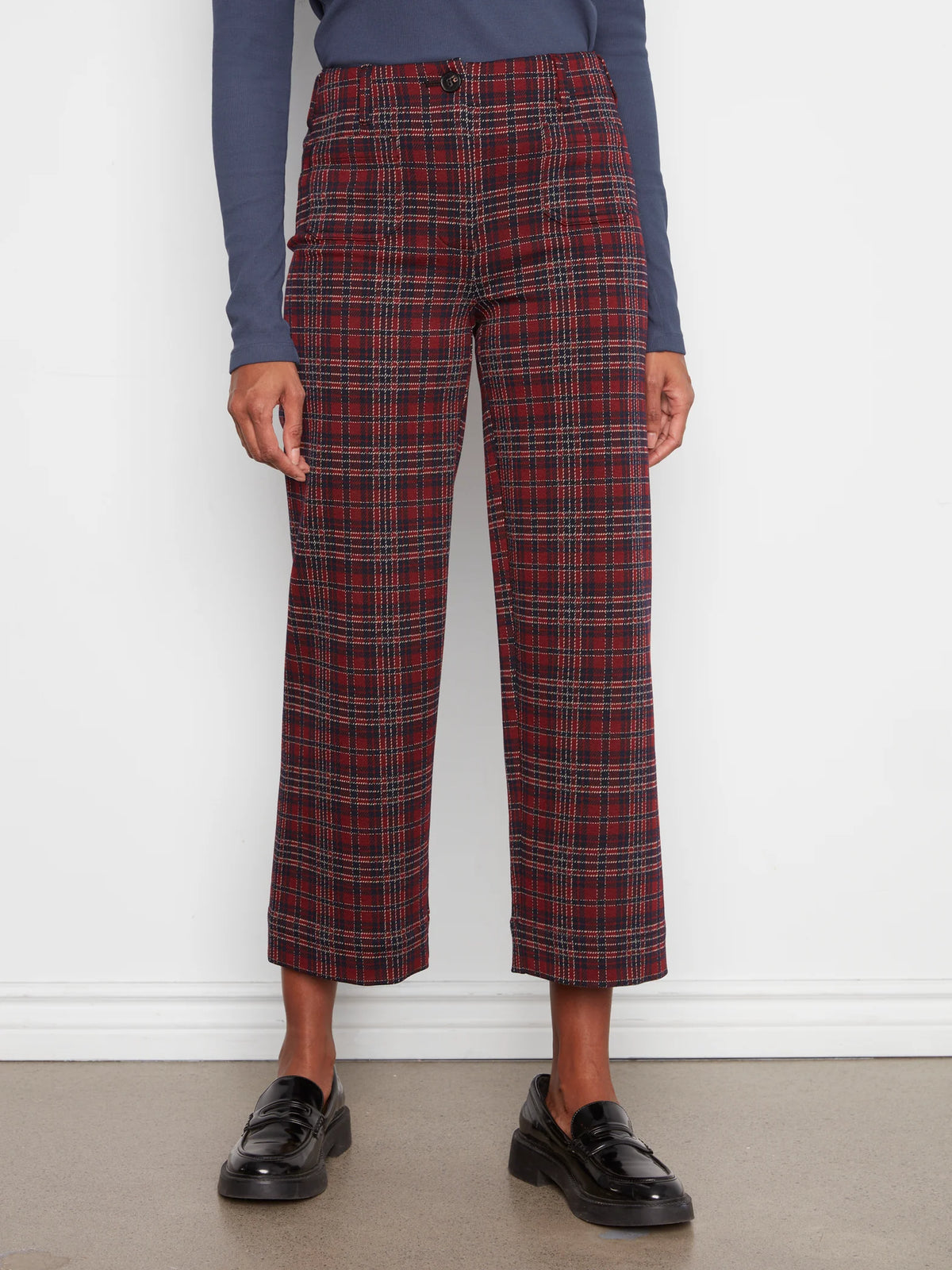 Plaid Wide Leg Pant (4-18)