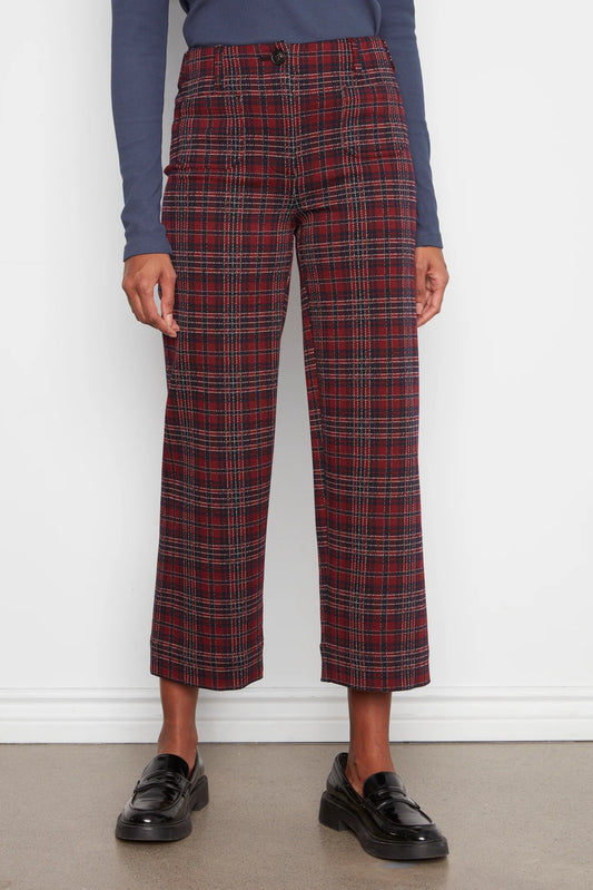 Plaid Wide Leg Pant (4-18)
