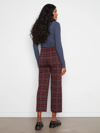 Plaid Wide Leg Pant (4-18)