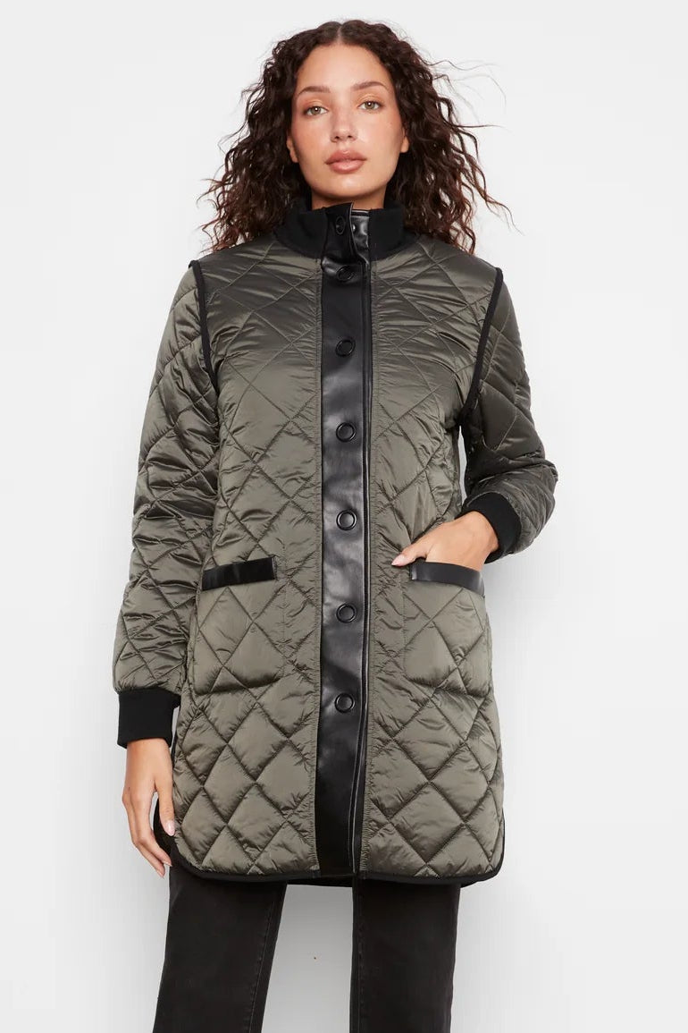 REVERSIBLE Long Quilted Jacket (S-XXL)