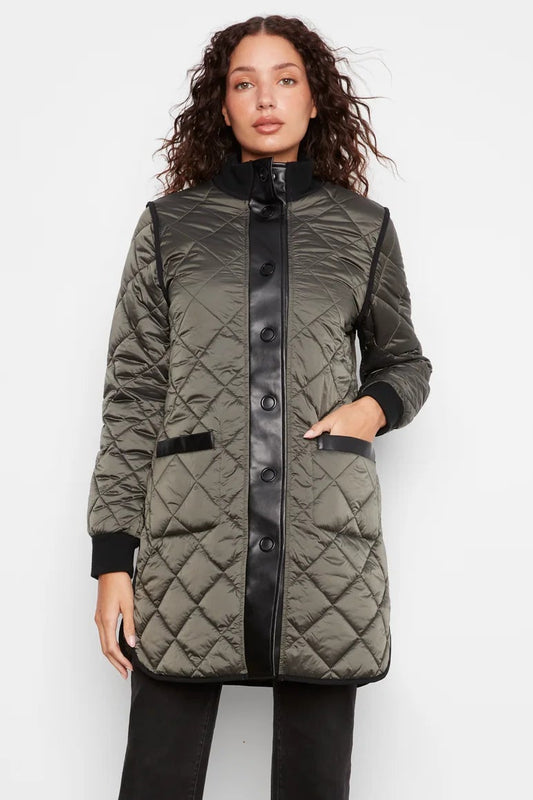 REVERSIBLE Long Quilted Jacket (S-XXL)