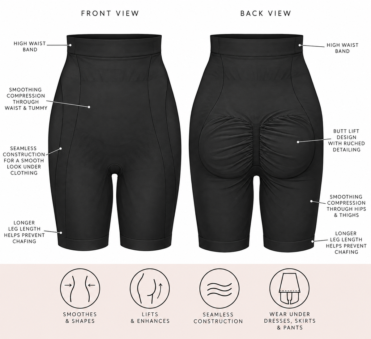BODY HUSH The Sculptor Short (S-3X)