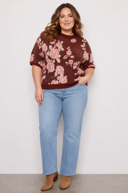Elbow Sleeve Loose Sweater (XS-XXL)