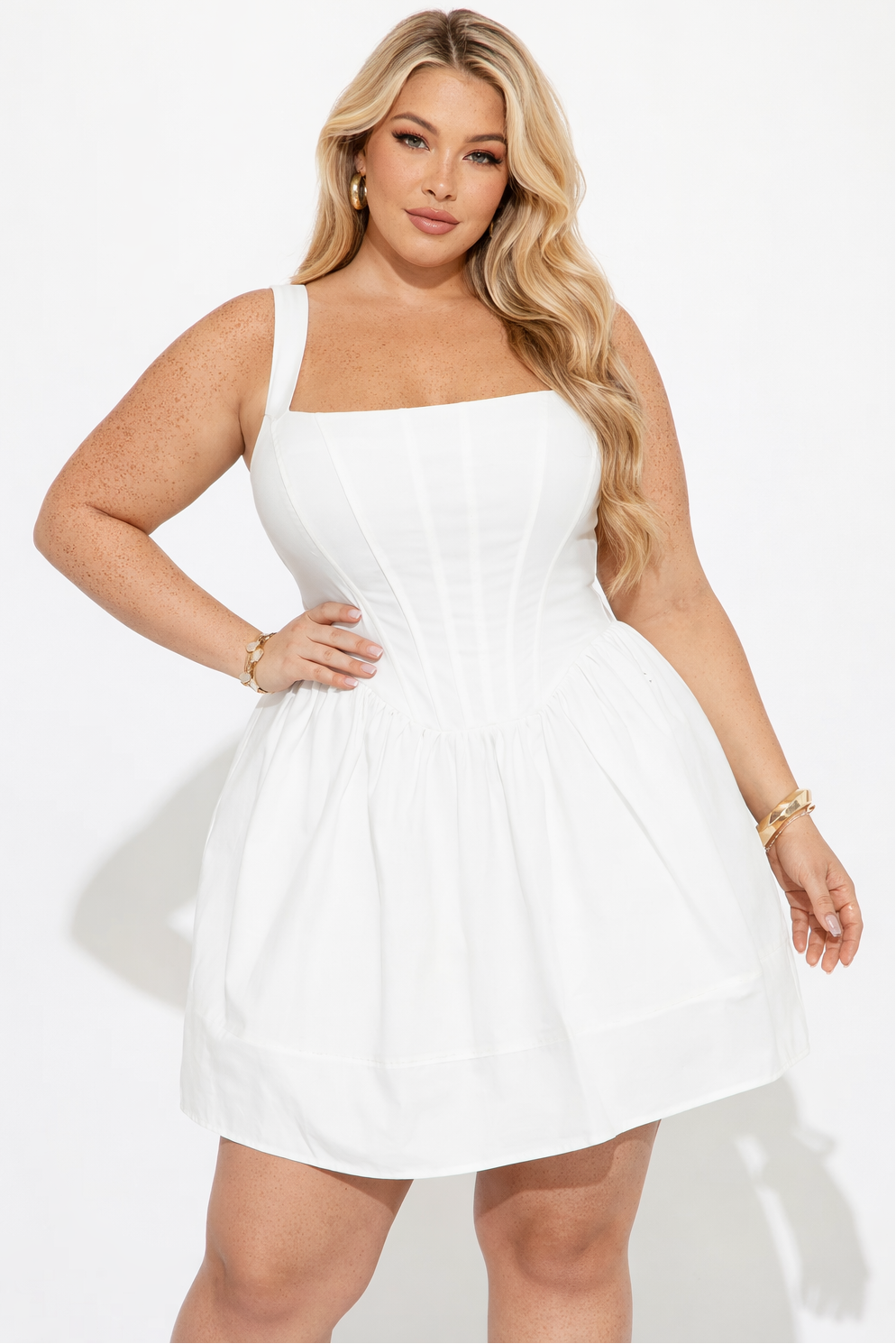 Plus size white mini dress
White Grad dress
Plus size white mini dress
Bridal shower dress winnipeg