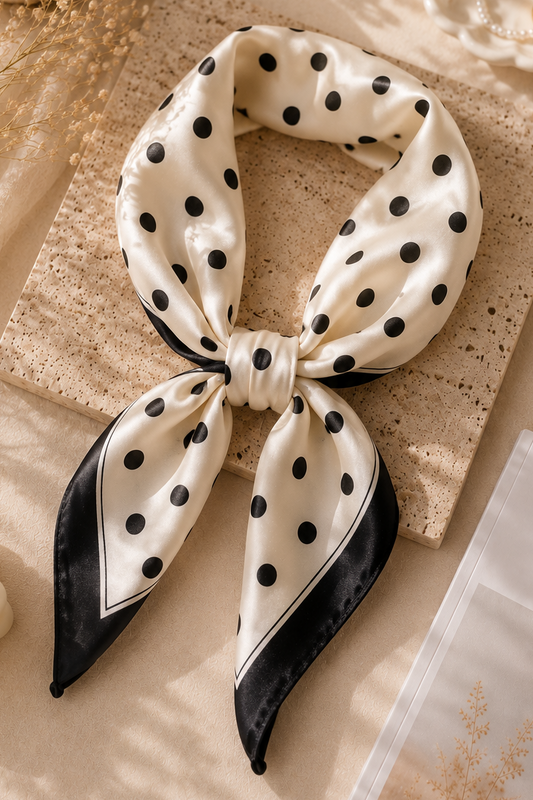 Polka Dot Square Scarf