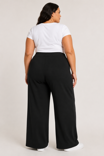 Wide Leg Knit Trouser (S-XXL)