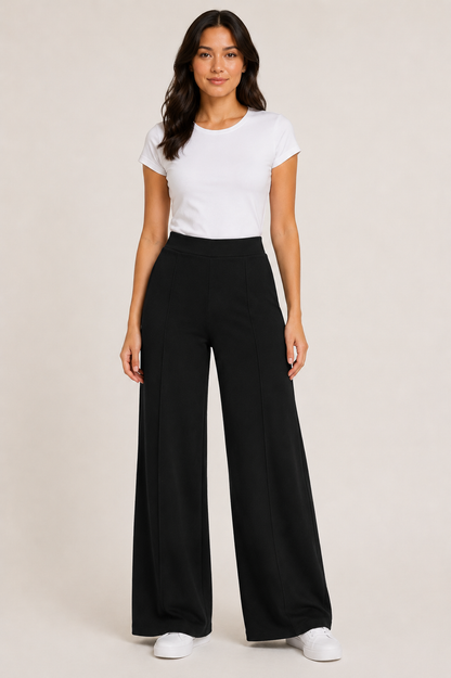 Wide Leg Knit Trouser (S-XXL)