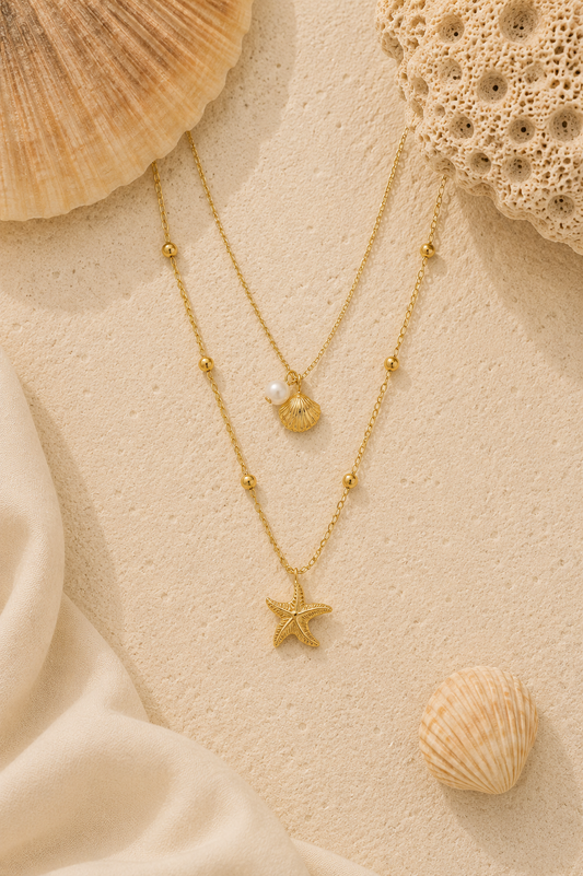 Starfish Layered Necklace