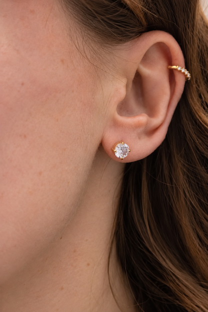 Zirconia Stud Earrings