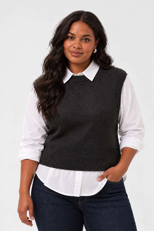 Knit Pullover Vest (S-XXL)