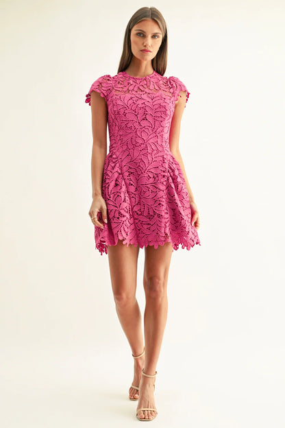 Cres Lace Mini Dress (XS-XXL)