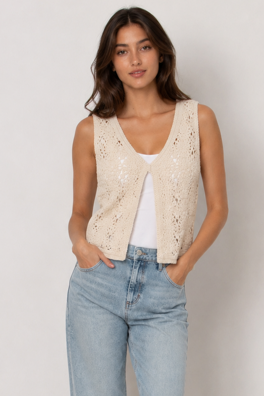 Sloane Crochet Vest