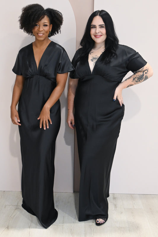 Satin Maxi Dress (S-3X)