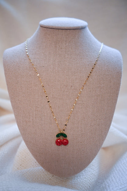 Cherry Pendant Necklace