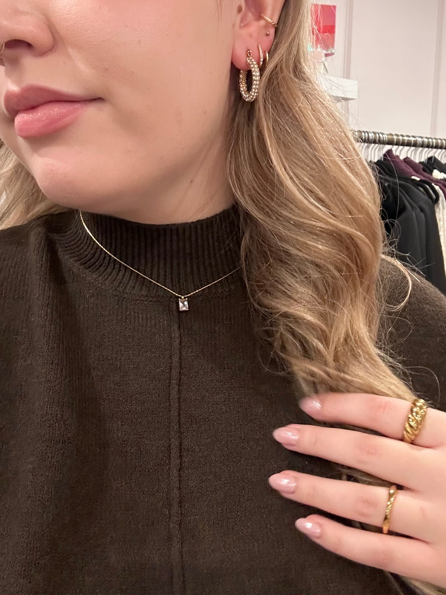 Dainty Zirconia Pendant