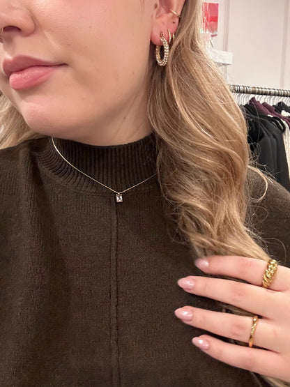 Dainty Zirconia Pendant