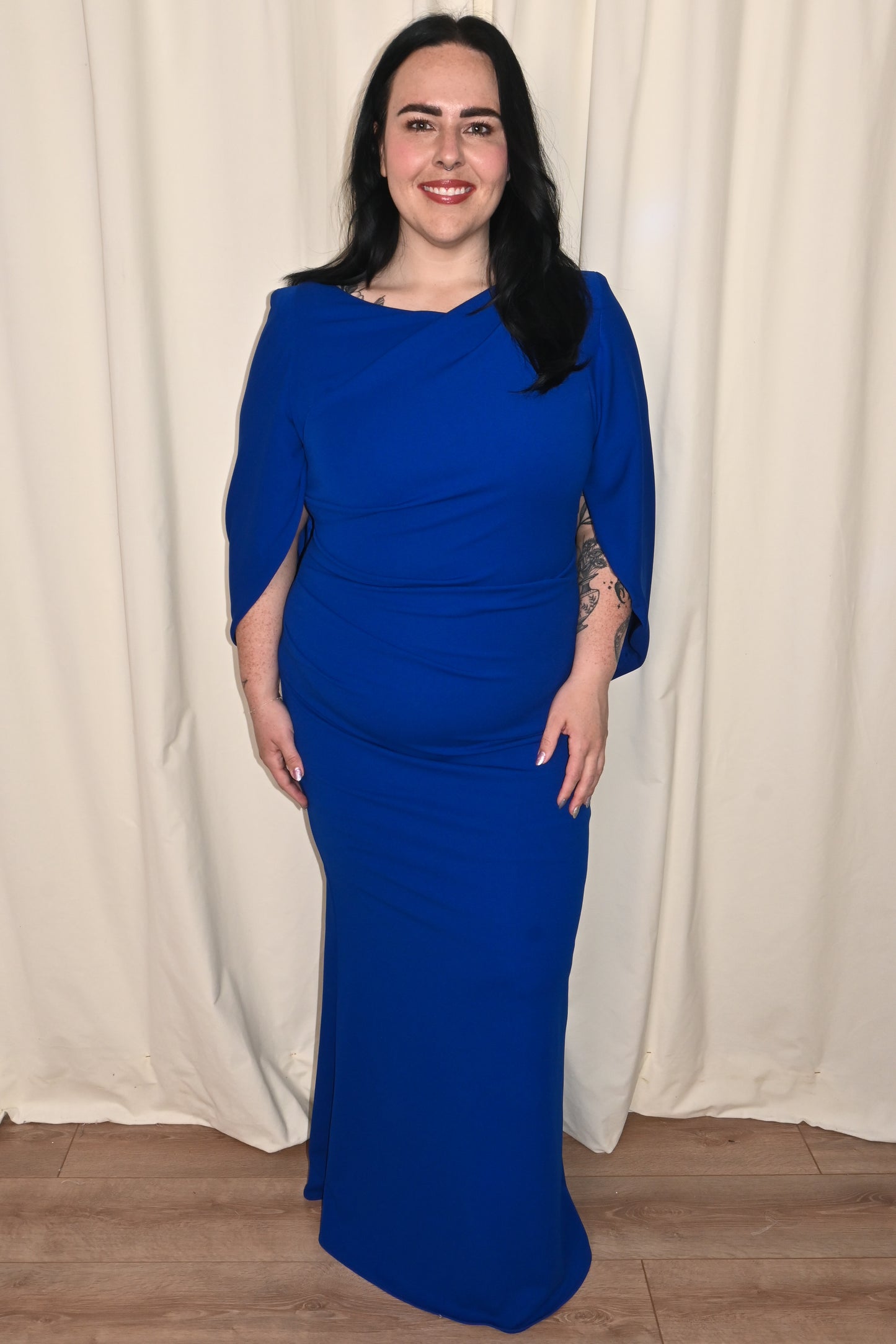Draped Back Gown (size 4-22)