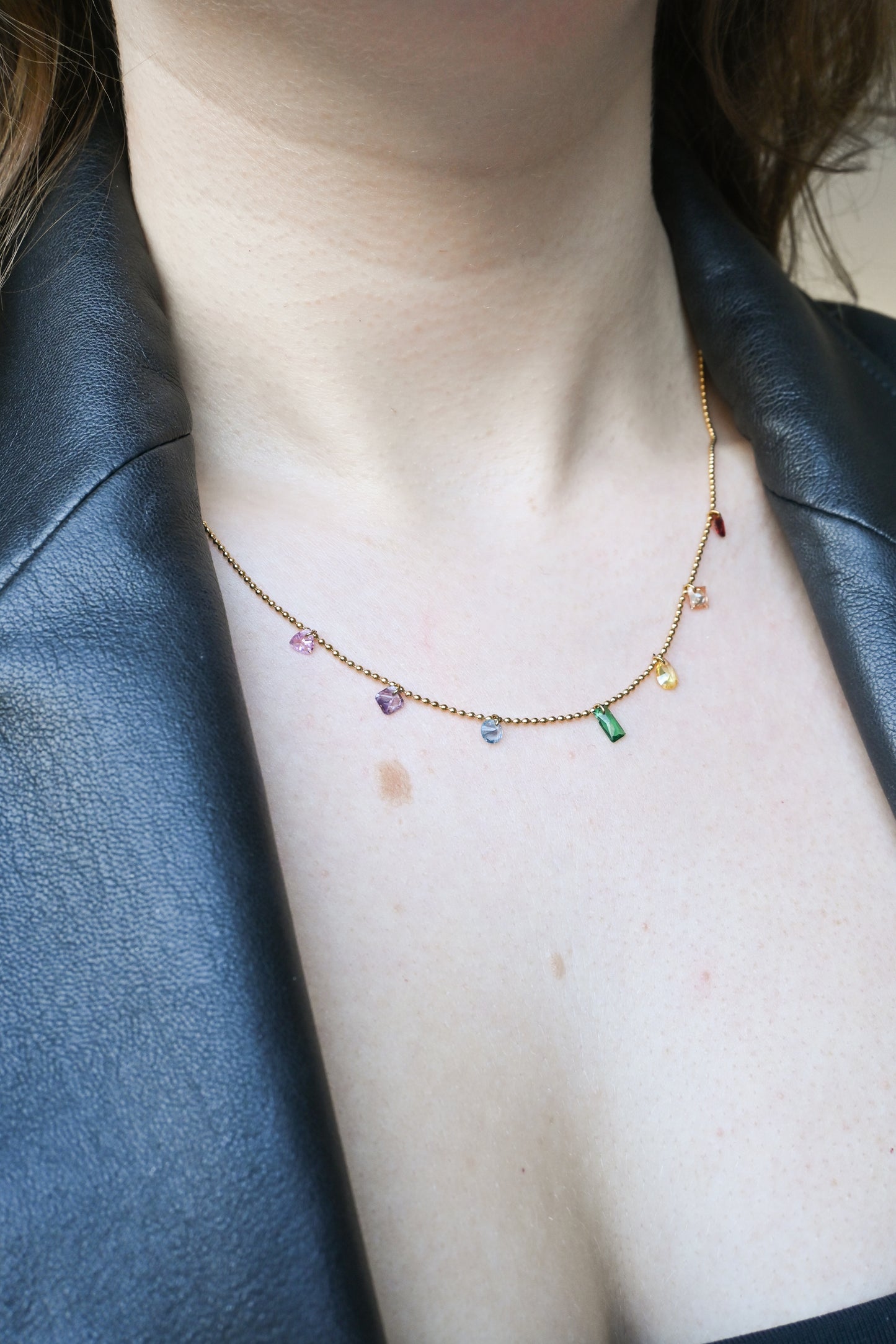 Rainbow Jewel Necklace