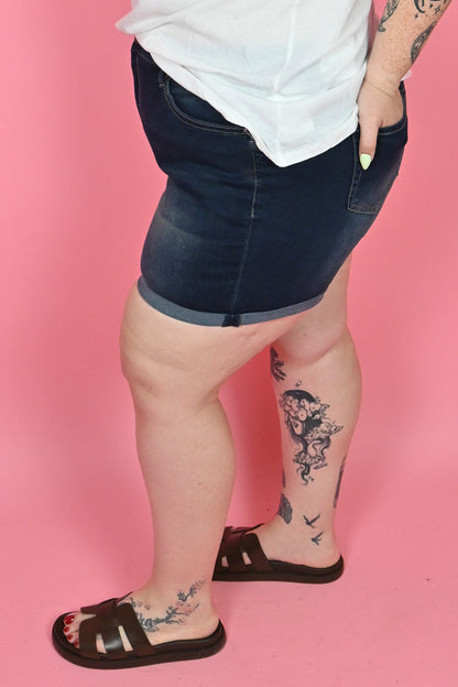 Curve Cuffed High Rise Shorts