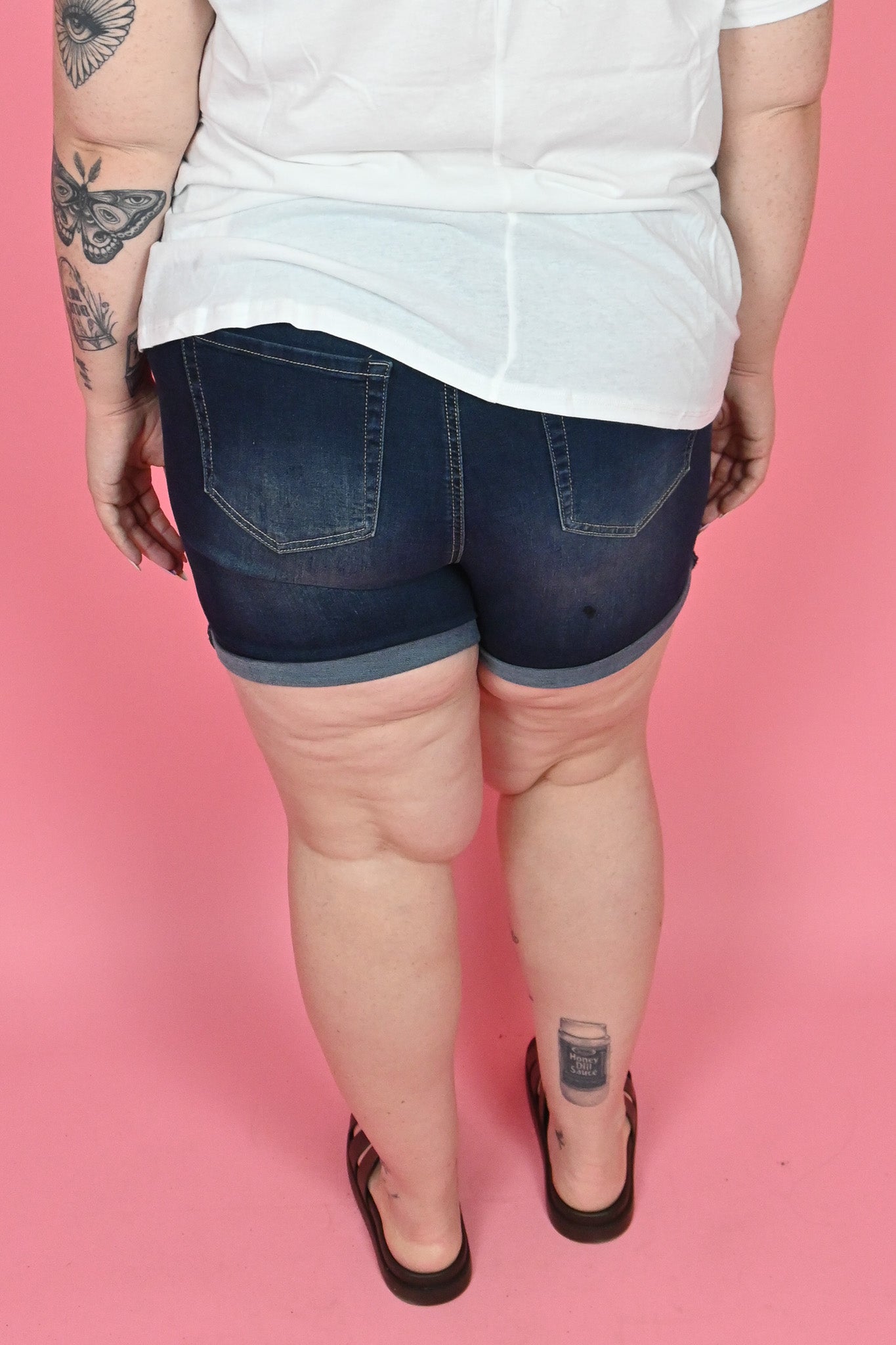 Curve Cuffed High Rise Shorts