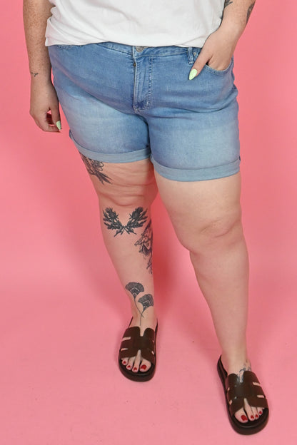 Curve Cuffed High Rise Shorts