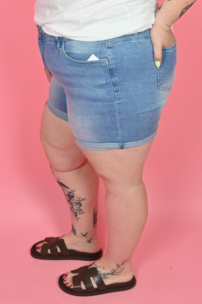 Curve Cuffed High Rise Shorts