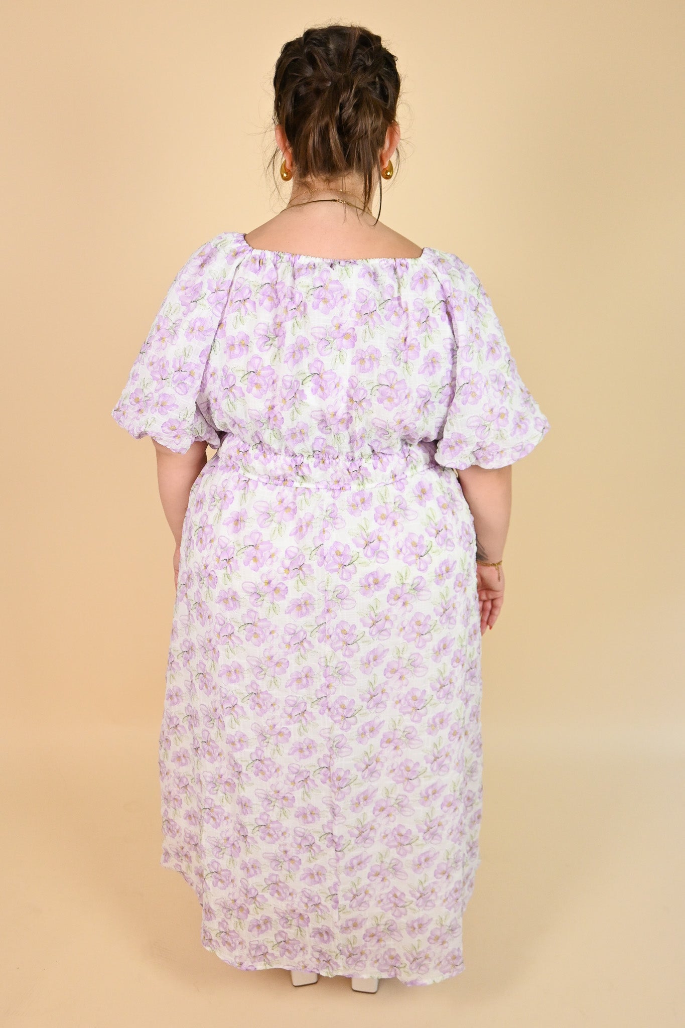 CURVE Lavender Floral Maxi Dress