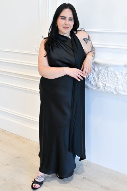 Scarf Midi Dress (S-3X)