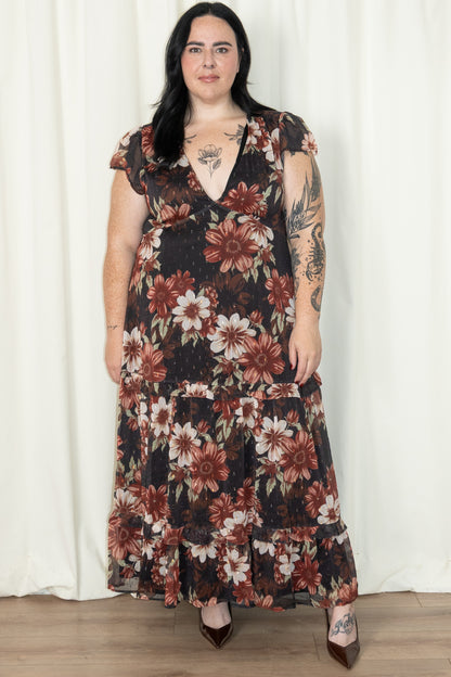 Floral Maxi Dress (S-3X)