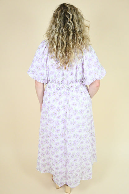 CURVE Lavender Floral Maxi Dress