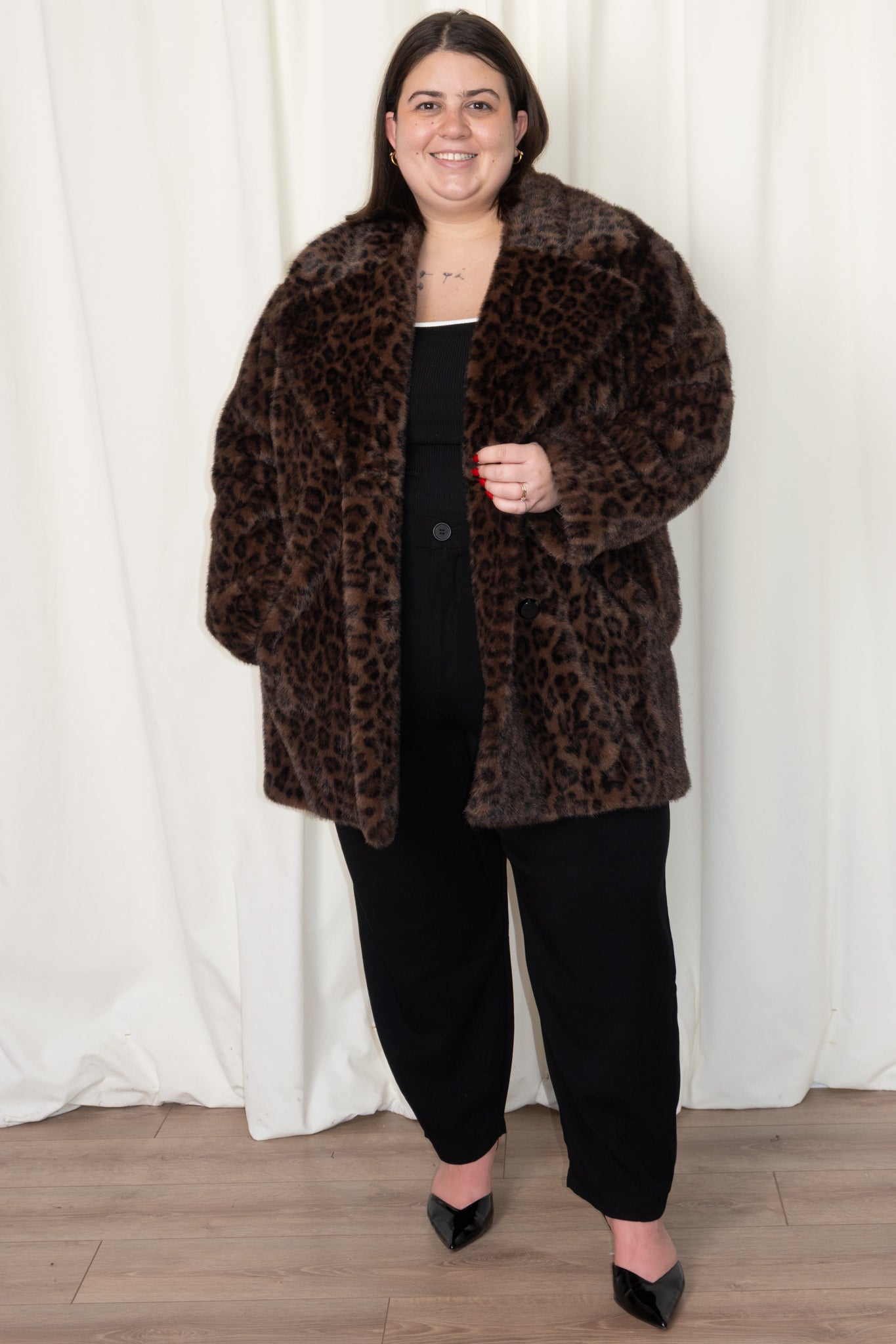 Leopard Faux Fur Jacket (S-XXL)