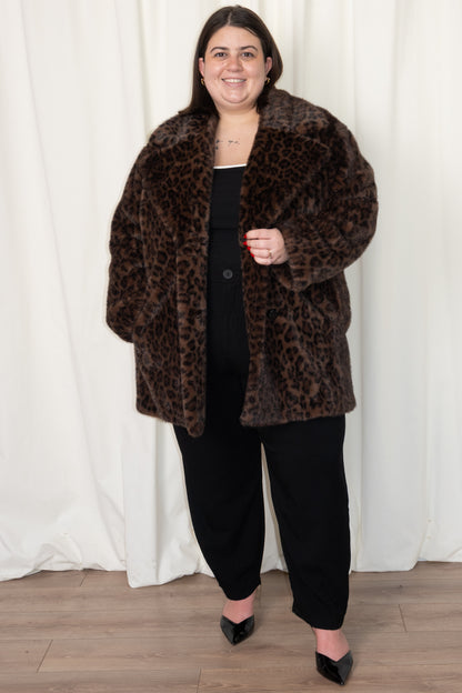 Leopard Faux Fur Jacket (S-XXL)