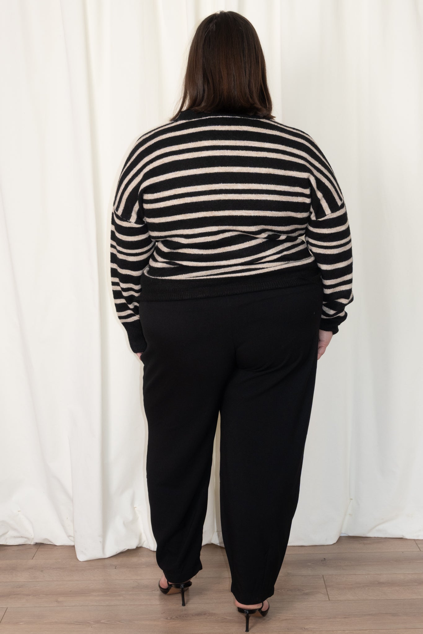 CURVE Striped Pullover Sweater