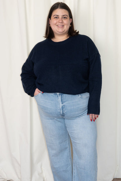 CURVE Exposed seam pullover