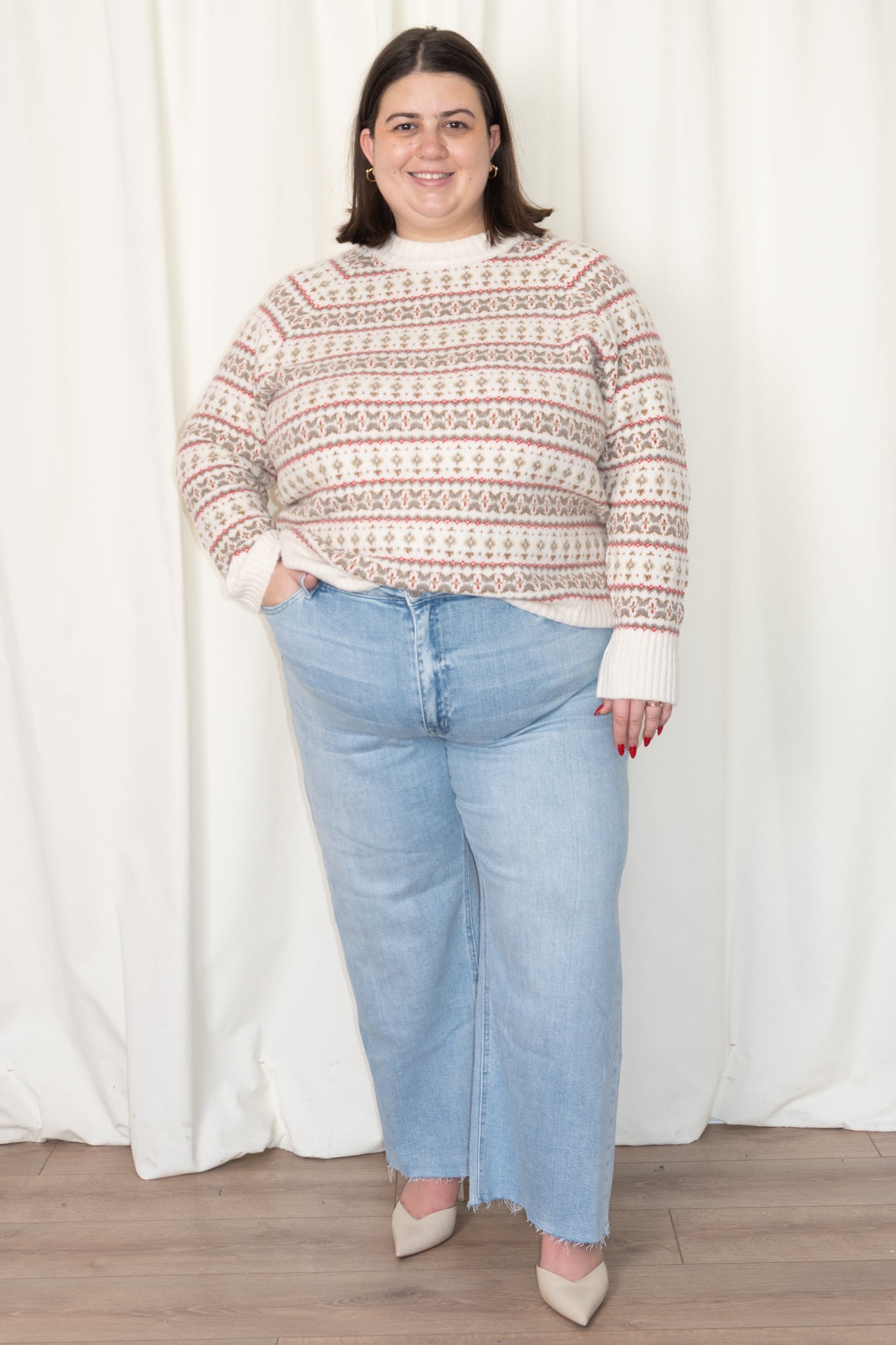 CURVE Fairisle Pullover Sweater