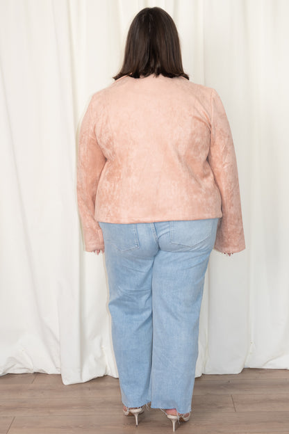 CURVE Faux Suede Moto Jacket