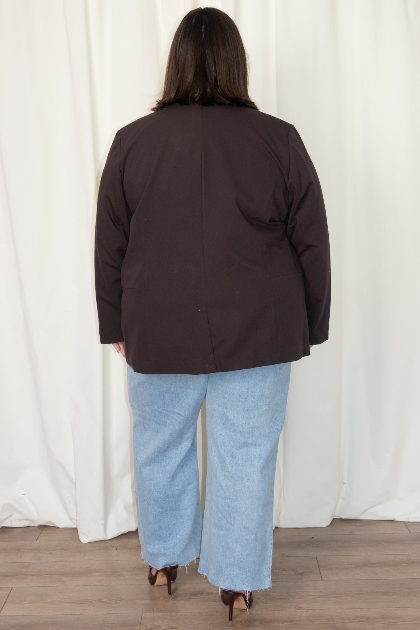 CURVE Sakira Chocolate Blazer