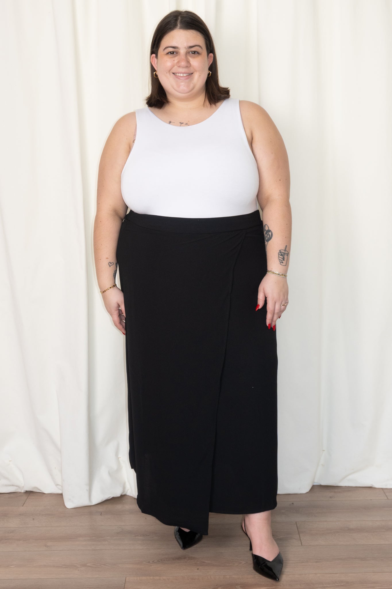 CURVE Ellis Faux Wrap Skirt