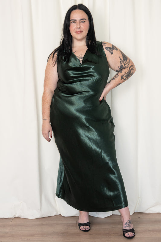 CURVE Evergreen Slip Dress