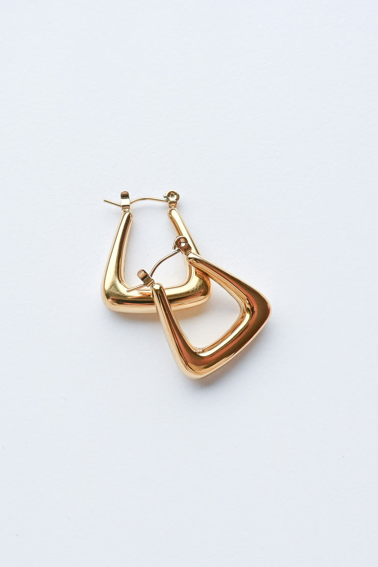 Geometric Hoop Earring