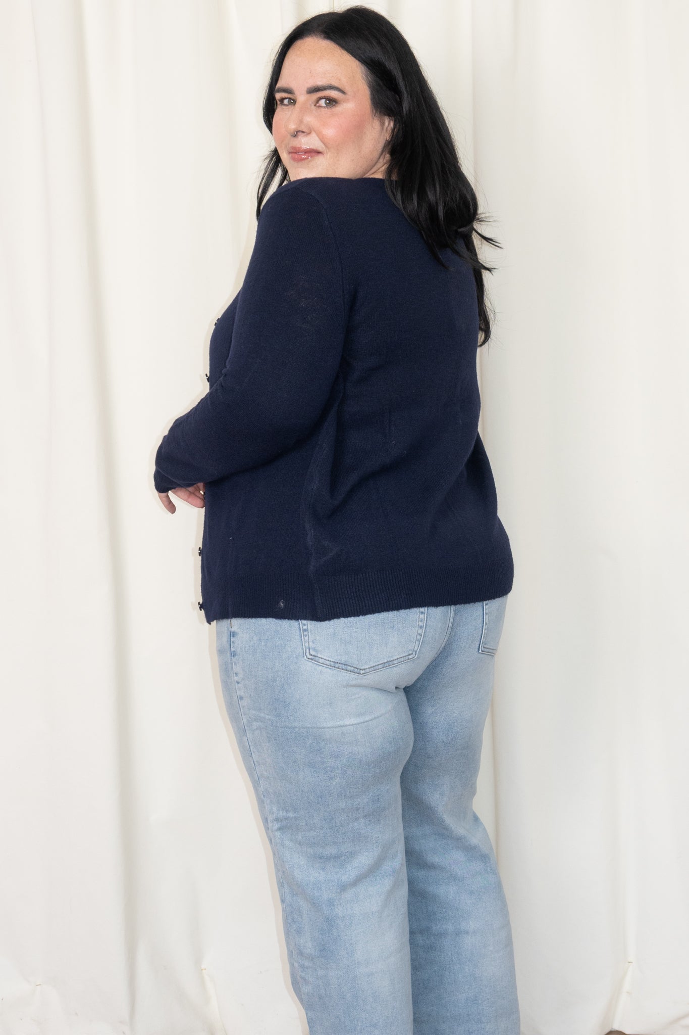 CURVE Classic Fine knit Cardigan