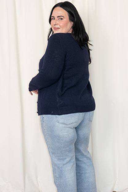 CURVE Classic Fine knit Cardigan