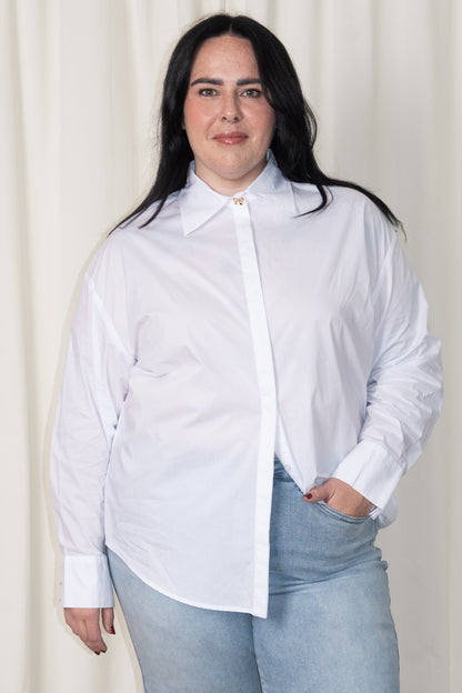 CURVE Bow Poplin Blouse
