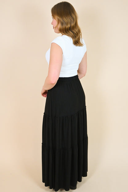 Tiered Maxi Skirt